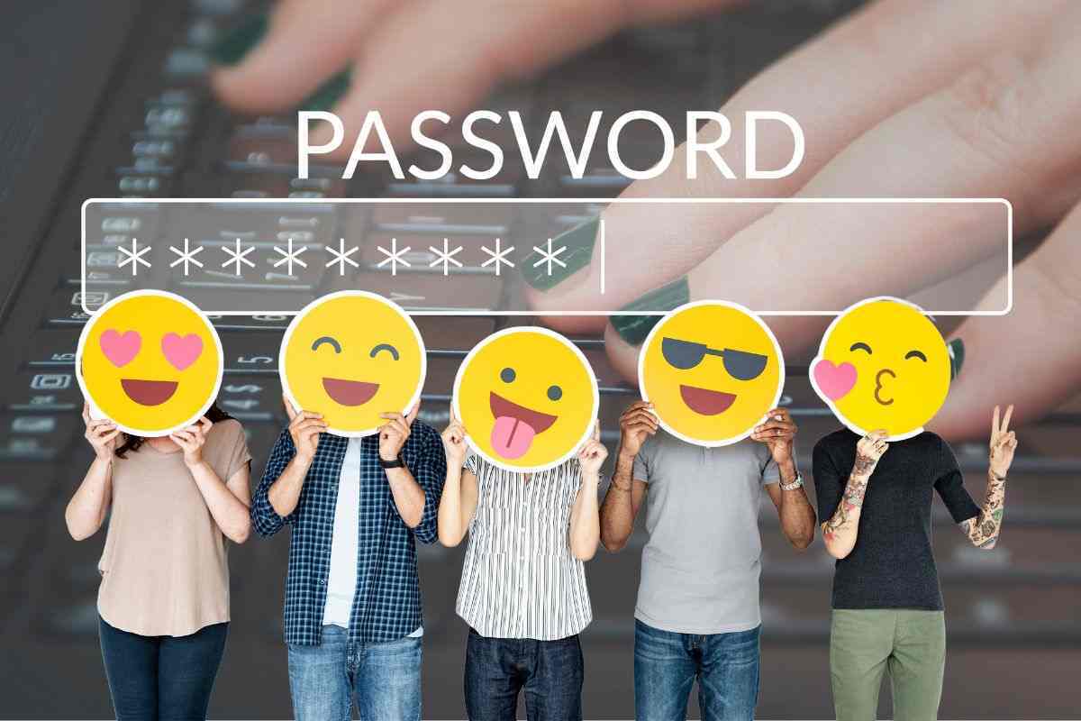 password con emoji